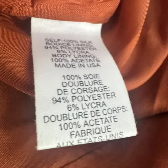 Vintage Y2K Nanette Lepore 100% Silk Floral Strapless Dress Ruffle Fairy 2 - Picture 9 of 9